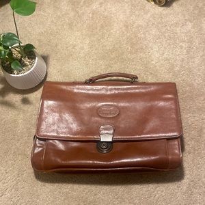 Vintage Bugatti Leather Laptop Bag